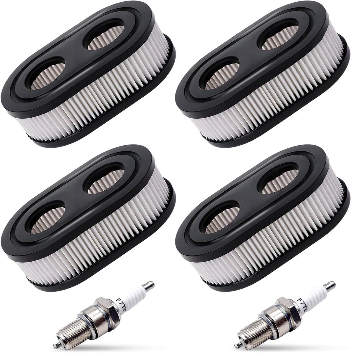 4 Stuks Luchtfilter voor Grasmaaier, Vervangend Luchtfilter Cartridge voor Briggs & Stratton, Geschikt voor 798452 en 593260, Tuinonderhoud Accessoires — afbeelding 1