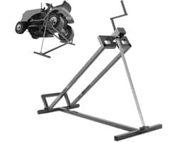 Grasmaaier Lift - Tractor Hefbrug - Onderhoud Gazonmaaier - 400 kg Draagvermogen - 115 x 50 x 20 cm - Zwart