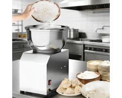 Deegkneder - Broodmixer - Deeg Bereiden - Dubbele Rotatie - 8kg Capaciteit - Zilver