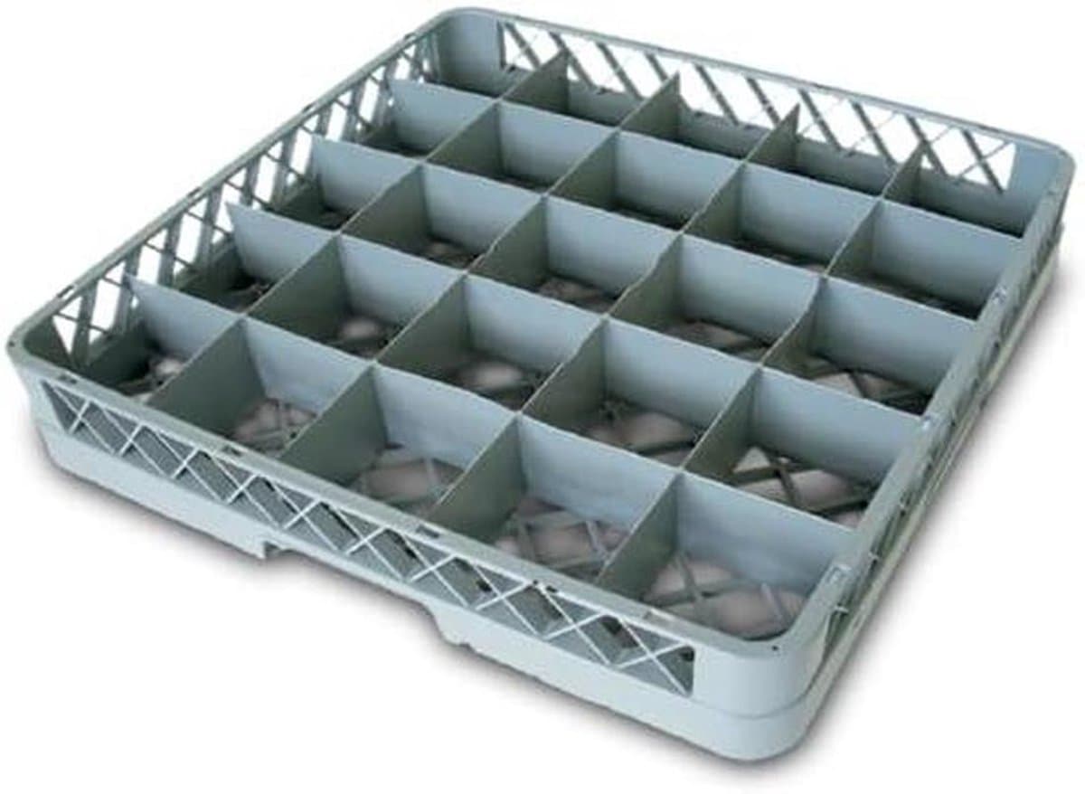 Glazen manden vaatwasser - Bordenrek - Vaat reinigen - Standaardmaat - 500x500x102 mm - Zwart — afbeelding 1