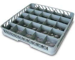 Glazen manden vaatwasser - Bordenrek - Vaat reinigen - Standaardmaat - 500x500x102 mm - Zwart