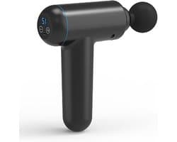 Diepe Weefsel Massagepistool - Stille Massager - Spierherstel Na Sport - Intelligente Drukfeedback - 4 Massagekoppen - Zwart