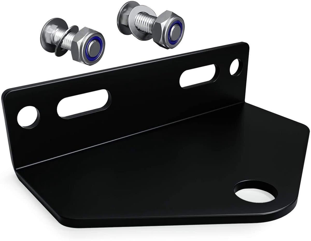 carmdering - Universeel Koppelstuk - Zero-Turn Grasmaaier Adapter - Grasmaaier Onderdeel - Aanpasbare Montagegaten - Snelle Installatie - Hoogwaardig Staal - Duurzaam Zwart Design - Compatibel Met Alle Merken - 1 Stuk — afbeelding 1