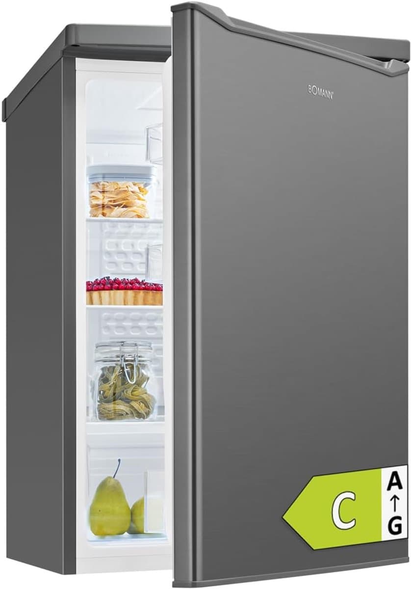 Koelkast zonder vriesvak - Kleine koelkast - Voedsel bewaren - Stille werking 35 dB - 85 cm hoog - Roestvrij staal — afbeelding 1