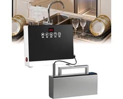 Elektrische Afwasmachine - Vaatwasser Aanrecht - Snel Afwassen - Sonische Reinigingstechnologie - 360W - Zilver