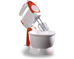 Keuken Mixer - Beslagmixer Kom - Zelf Bakken - 5 Snelheden Turbo - 2.4 Liter Kom - Wit