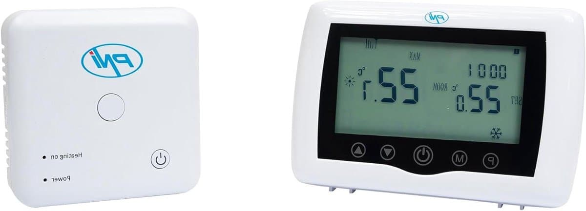 Slimme Thermostaat - Programmeerbare Thermostaat - Verwarming Koeling - Draadloze Bediening App - 230 Volt - Wit — afbeelding 1