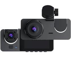 Auto DVR Recorder - Dashcam Black Box - Verkeersincidenten Vastleggen - 3 Kanalen Opname - 1080P Resolutie - Zwart