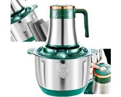 Keukenmachine - Voedselhakker - Ingrediënten Verwerken - 5 Snelheden - 5L Kom - Zilver