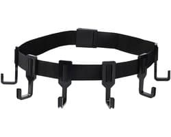 Boomstandaard Riemhanger, Premium Outdoor Boomstandaard Riemhanger met 6 Haken Praktische Outdoor Accessoires voor Jagen Kamperen Wandelen (Zwart)