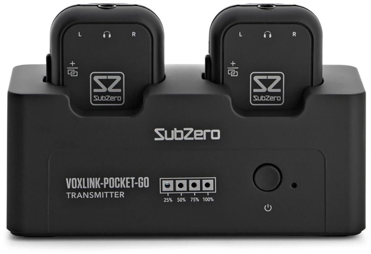 SubZero VOXLINK Pocket GO Draadloos Dubbel In-ear Monitor Systeem — afbeelding 1