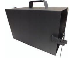 Rookoven - Rookkast metaal - Buiten koken - Luchtregulering - 40 x 25 x 25 cm - Zwart