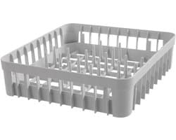 Vaatwaskorf - Glazenrek - Glazen Reinigen - 20 Steunpinnen - 400x400x110mm - Grijs
