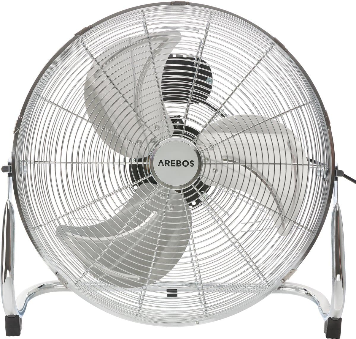 AREBOS Vloerventilator 18" Blazer Ventilator 120W 50Hz Zilver Chroom Ventilator — afbeelding 1