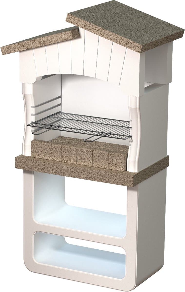 Sarom Fuoco - Betonnen barbecue - Caorle - 80 x 51.5 x 161 cm — afbeelding 1