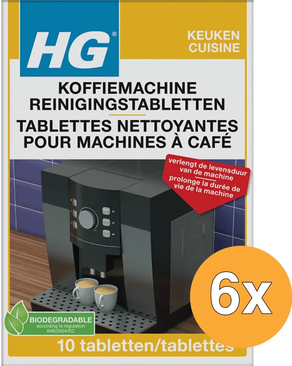 Reinigingstabletten HG voor koffiemachine 10 stuks — afbeelding 1