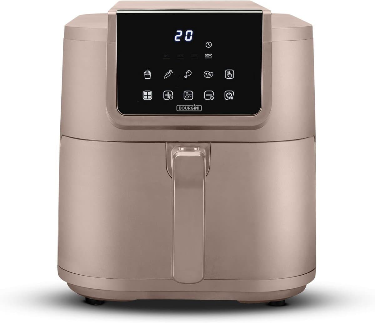 Airfryer - Heteluchtfriteuse - Gezond Frituren - PFAS Vrije Coating - 8 Liter - Beige — afbeelding 1
