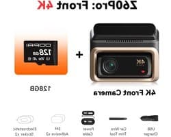 4K Dashcam – Autocamera – Rijcamera – Beveiligingscamera – DVR – Sony STARVIS Sensor – 5GHz WiFi Verbinding