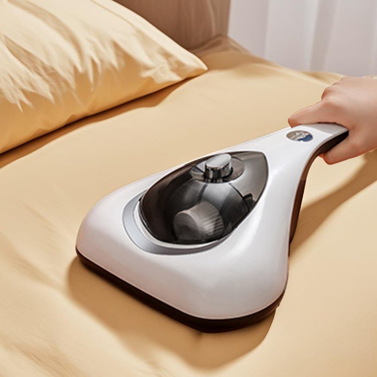 CHIWIN Huisstofmijt Stofzuiger met UV Lamp - Bank en Matras Reiniger - Meubelreiniger Snoerloos Draagbaar - 99,9% Mijtverwijdering - 10.000Pa Zuigkracht - 8600 RPM - Elimineert Bacterie, Mijt & Schimmel - voor Matrassen, Banken, Tapijten, en Meubilai — afbeelding 1