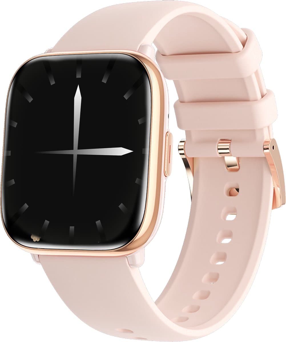 Xssive SW9 Smartwatch Rosé Goud - HD AMOLED Display - Hartslagmeter - Bloedzuurstofmeter - Bluetooth 5.3 - Waterdicht IP67 — afbeelding 1