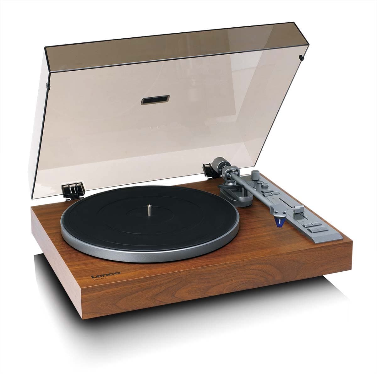 Lenco Platenspeler met Bluetooth - Direct drive - Ortofon 2M Blue cartridge - LBT-515WD - Hout — afbeelding 1
