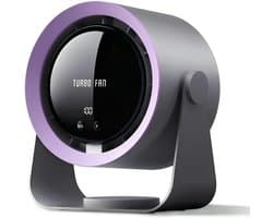 Tafelventilator - Handventilator - Mini Ventilator - Tafelventilator Oplaadbaar - Usb-Bureauventilator Met Led-Display - 5 Instelbare Snelheden - Voor Slaapkamer, Kantoor, Studentenkamer