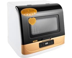 Tafelvaatwasser - Compacte machine - Hygiënisch servies - Eenvoudige installatie - 4-6 sets - Goud
