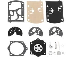 Dailygoods- Carburettorkit 1 Set - Compatibel met Walbro/Husqvarna - Kunststof/Papier/IJzer - Flexibel Membraan - Grasmaaier/Kettingzaag - Carburateurkit