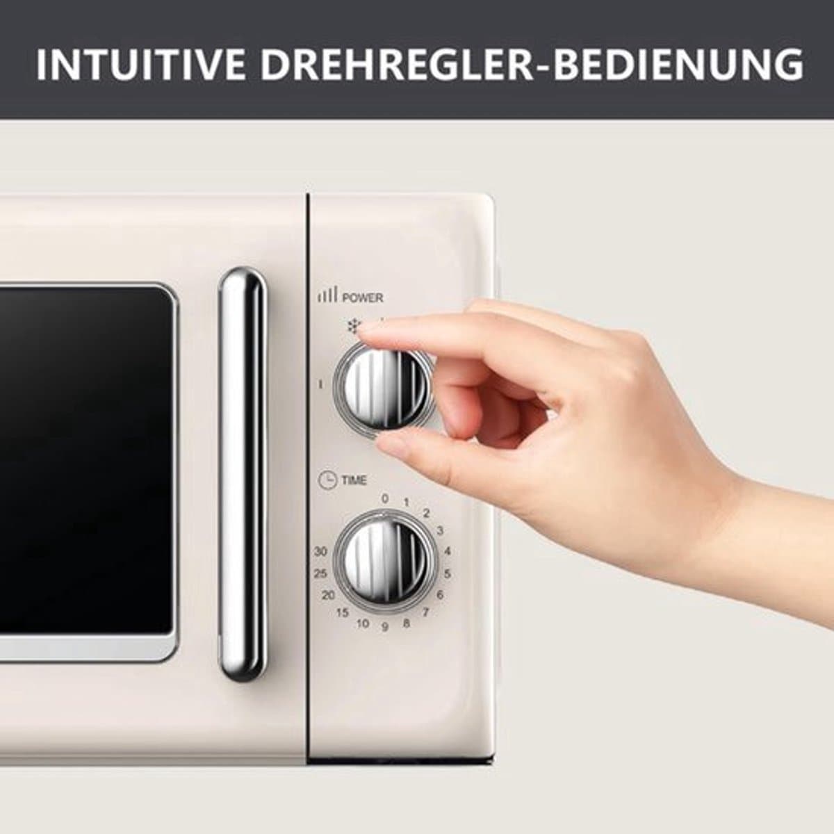 Magnetron – Retro Magnetron – Microwavemagnetron – Keukenmagneetoven – Mini Magnetron – 20 Liter Inhoud – 700 Watt Vermogen — afbeelding 1