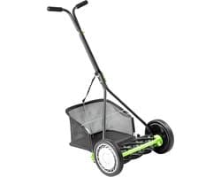 Kooimaaier - Handmaaier Gazon - Gazon Onderhouden - Scheren Gras - 40.6 cm - Zwart