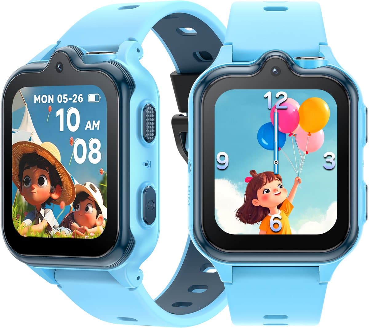 DOOGEE Anyscene S3 4G - GPS Horloge Kind - Smartwatch Kinderen - Video oproepen - Android OS - 1,72" inch HD Scherm - 2GB+16G - 900mAh - GPS/LBS/WiFi Locatie - Hartslag & Bloeddruk Monitor - IP68 Waterdicht - Geschikt voor iPhone en Android - Blauw — afbeelding 1