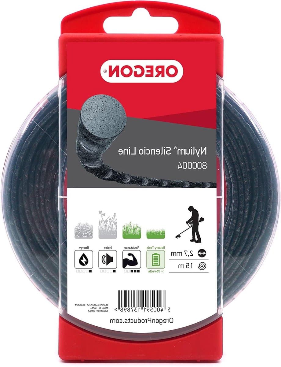 Trimmerlijn Vervanging - Grasmaaier Draad - Onkruid Snijden - Geluidsarme Werking - 2.7 mm x 15 m - Zwart — afbeelding 1