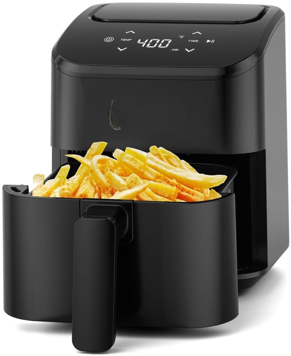 SP® Airfryer - Heteluchtfriteuse - Digitaal display - Zwart - 25cm x 20cm x 25cm — afbeelding 1