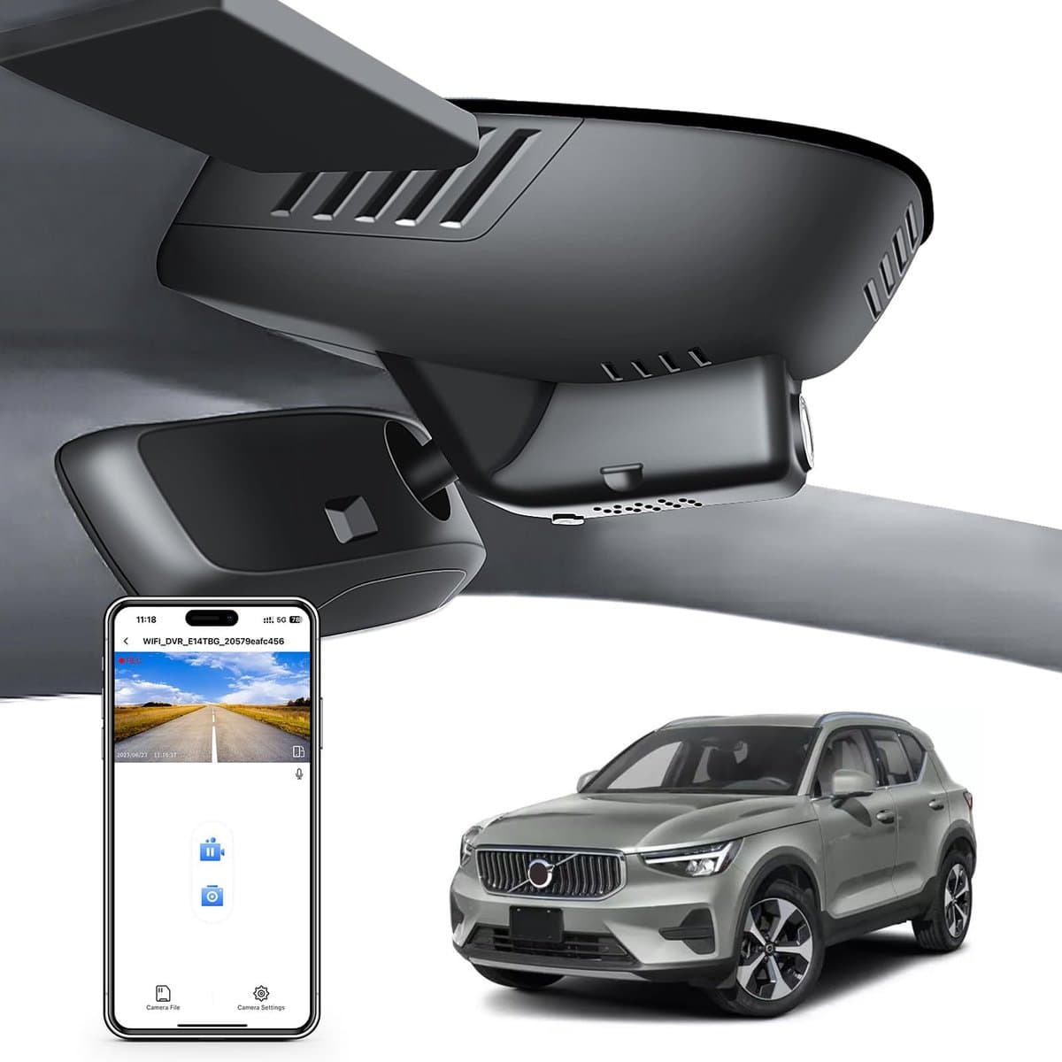 Solidchoice - 4K UHD Dashcam voor Auto met WiFi en App Functionaliteit — afbeelding 1
