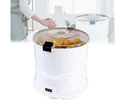 Automatische Aardappelschilmachine - Elektrische Schiller - Snel Groenten Schillen - Dubbele Functie - 85W Vermogen - Wit