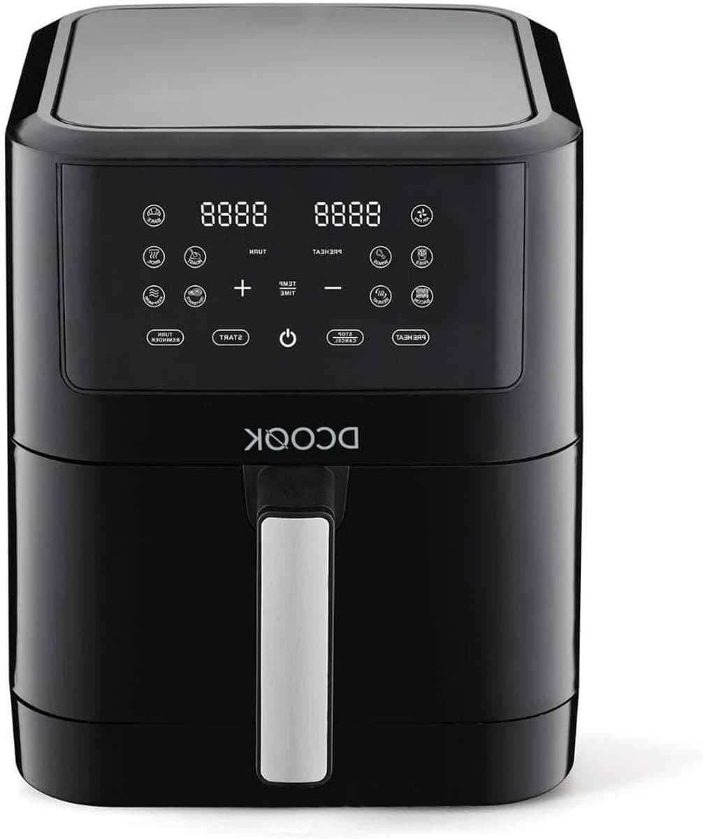 Luchtfriteuse - Airfryer Heteluchtfriteuse - Gezond Frituren - Grote Capaciteit - 8 L - Zwart — afbeelding 1