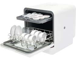 Mini vaatwasser - Compacte afwasser - Keuken opruimen - Heteluchtdrogen - 45 cm - Wit