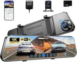 Dashcam voor auto voor en achter – Dual dashcam – Voor- en achtercamera – Autocamera – Full HD dashcam – Dashcam met nachtzicht – Dashcam met bewegingssensor – Groothoeklens – Parkeermodus – Loop recording – Dashcam met SD-kaart