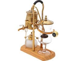Gouden Retro Koffiezetapparaat - Koffiemachines - Met Kraan, Maatbeker & Lepel - Elegant Design voor Keuken & Koffiewinkel
