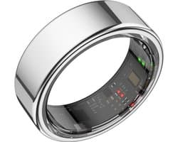 Focus® S1 Smart Ring - Zilver - Maat 11 - Hartslag - Menstruatiecyclus - Slaap Monitor - Slimme Ring - Sport Prestatie - Stappenteller -IP68 Waterdicht - O2 Meting - Dames - Heren - Wearables - Oplaad Case - beschermring Merk: Focus