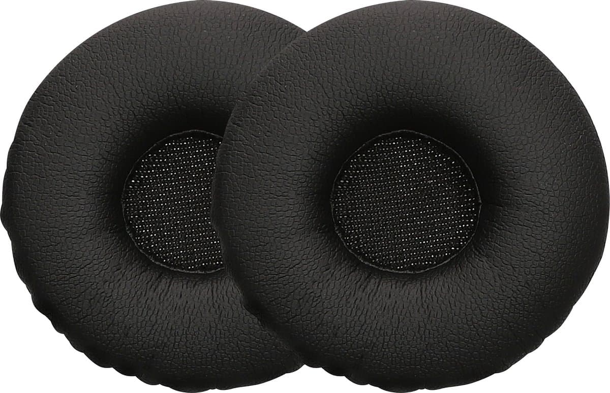 kwmobile 2x oorkussens geschikt voor Jabra Biz 2300 USB Duo / Biz 2300 QD / Biz 2300 USB MS - Earpads voor koptelefoon in zwart — afbeelding 1