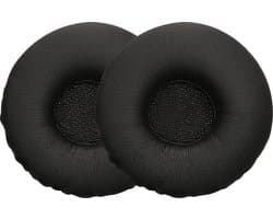 kwmobile 2x oorkussens geschikt voor Jabra Biz 2300 USB Duo / Biz 2300 QD / Biz 2300 USB MS - Earpads voor koptelefoon in zwart