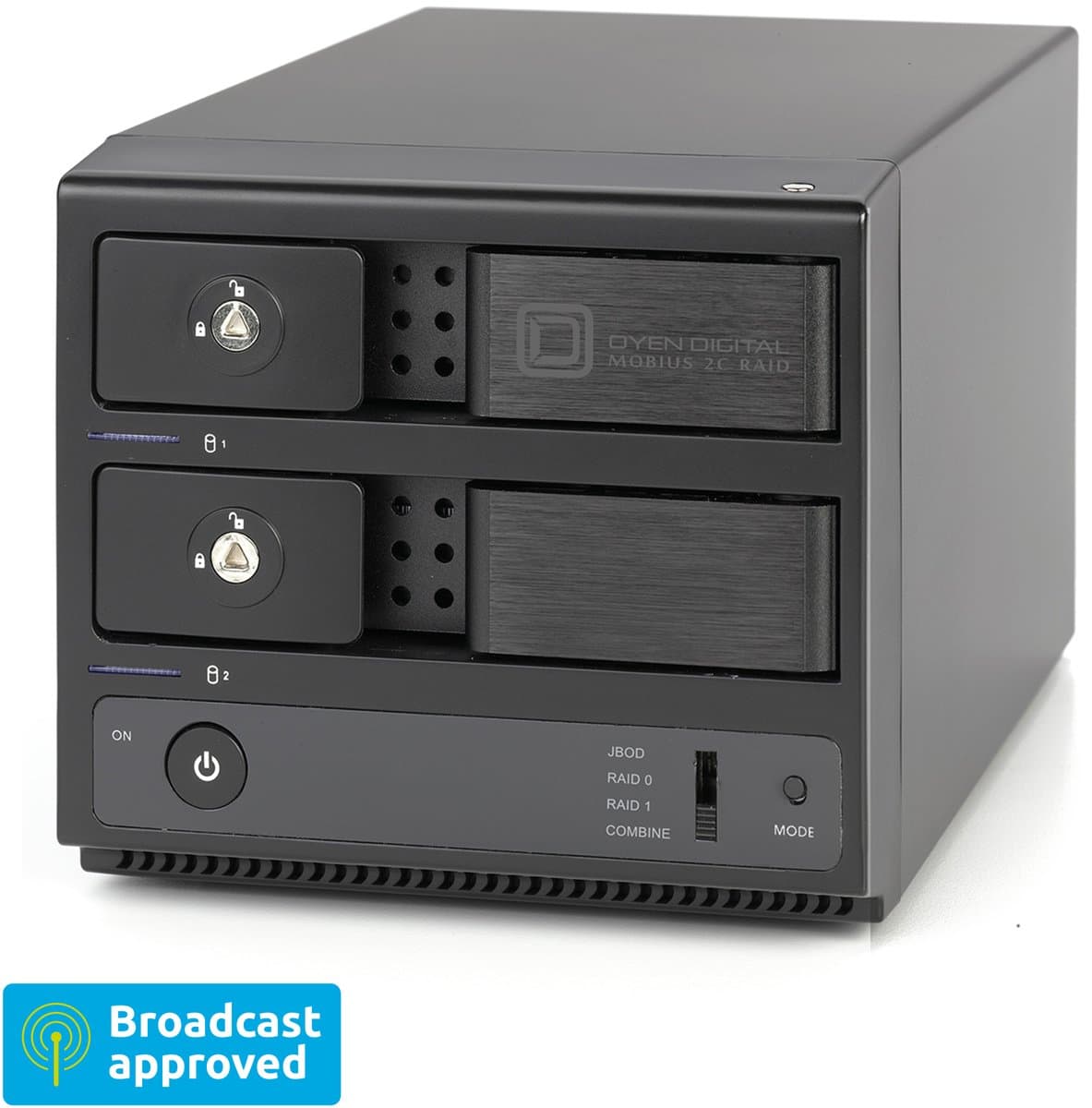 Oyen Digital Mobius 2C RAID 2-Bay USB-C HDD - 48TB — afbeelding 1