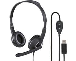 Hama PC-Office-headset HS-USB250 Stereo Zwart