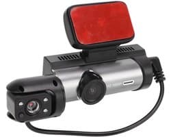Dailygoods - Full HD Dashcam - 360 Graden Draaibare Lens - 3,16 Inch Scherm - Bewegingsdetectie - Achteruitrijzicht - Voor Auto - Zwarte kleur