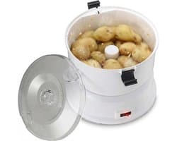 Elektrische Aardappelschiller - Automatische Schilmachine - Snel Groenten Schillen - Eén Knop Bediening - 1 kg Capaciteit - Zilver