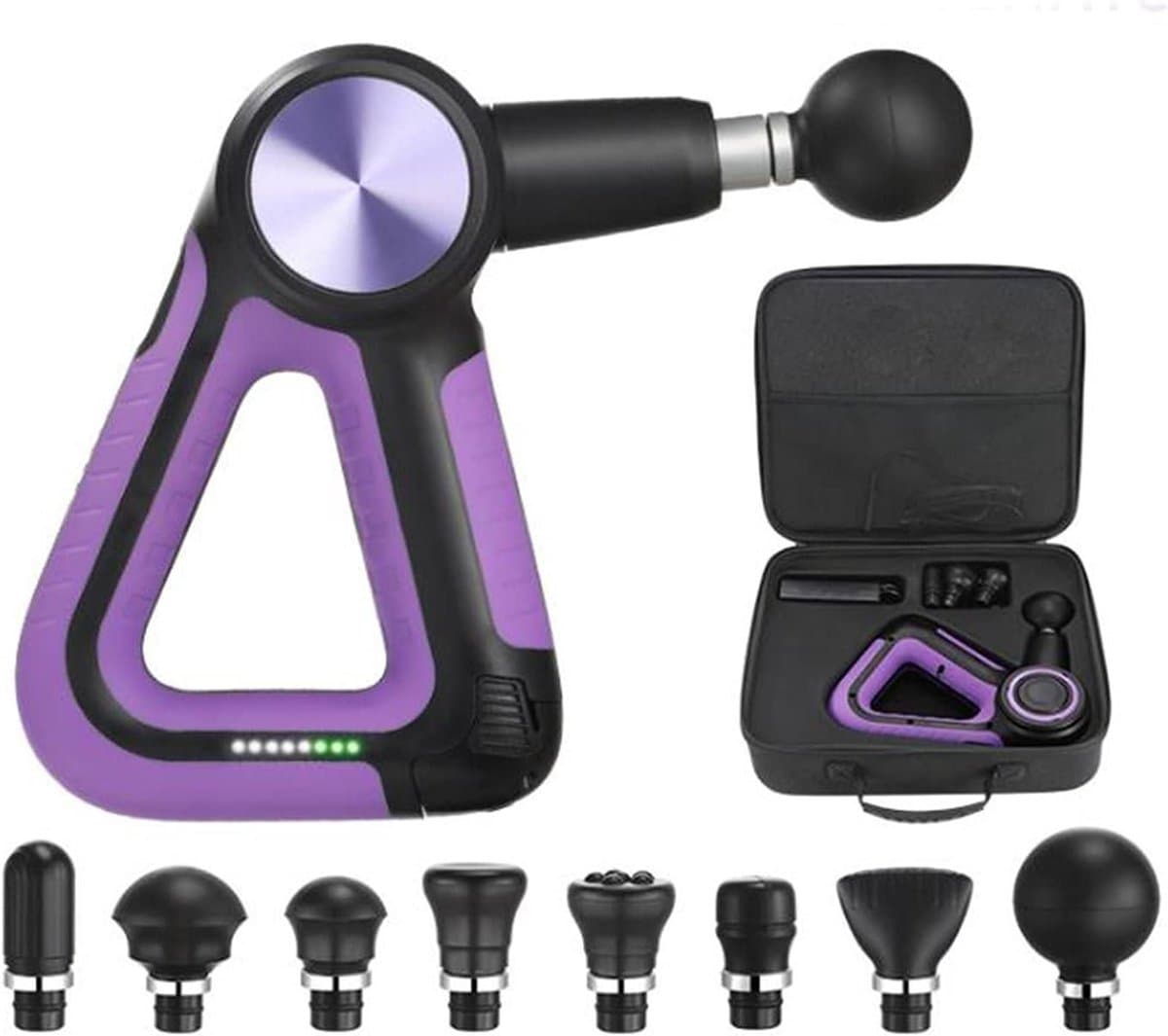 Massagepistool - Spierontspanning Tool - Herstel Bevorderen - Verstelbare Arm - 16mm Amplitude - Paars — afbeelding 1