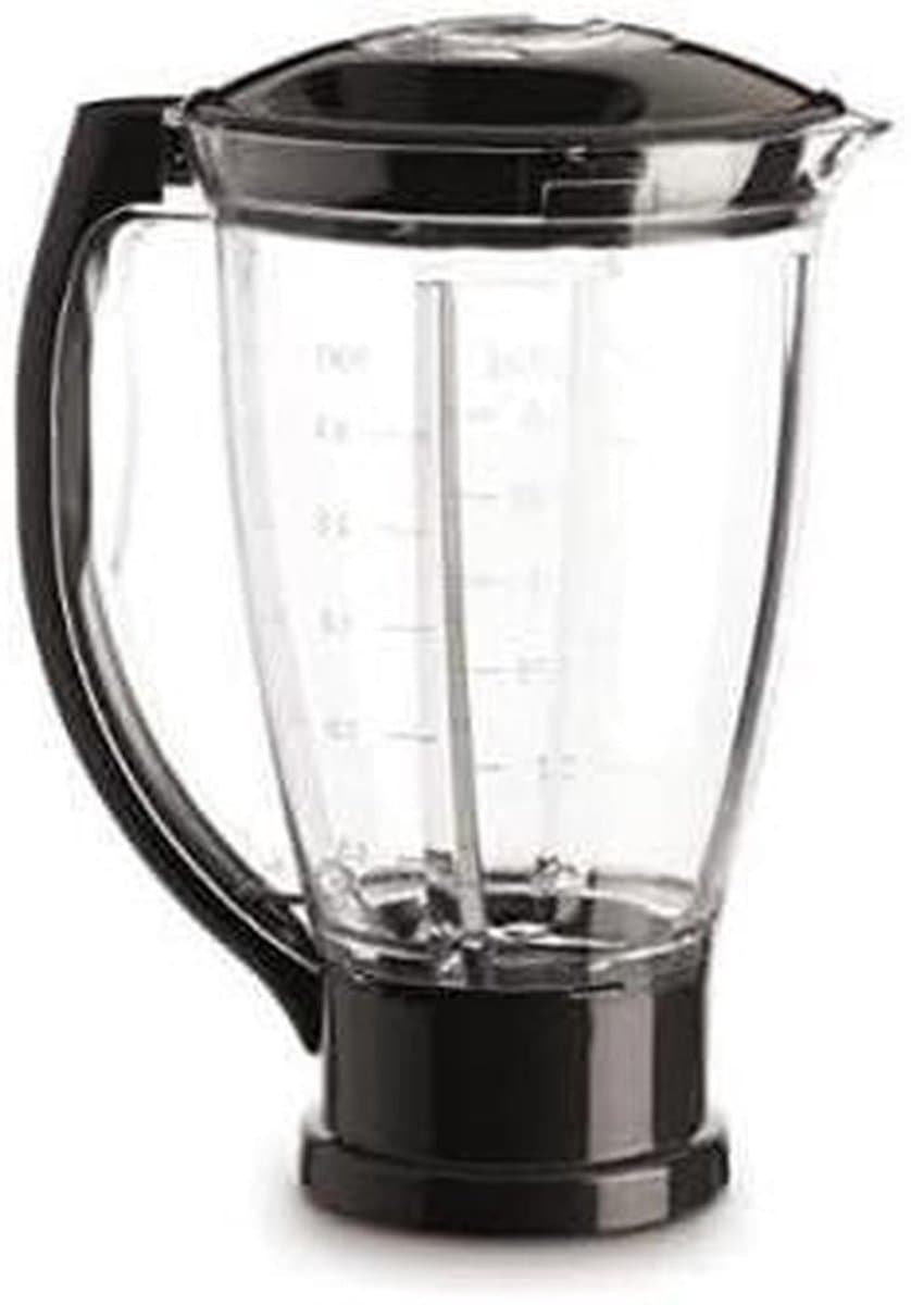 Blender Schaal - Keukenmachine Kom - Mixen Ingrediënten - Vaatwasserbestendig - 1.5 Liter - Zwart — afbeelding 1