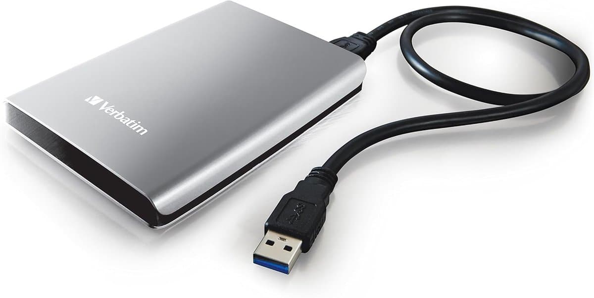 Externe Harde Schijf - Draagbare Opslag - Bestanden Opslaan - Plug and Play - 1TB - Zilver — afbeelding 1
