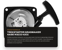 Dailygoods- Trekstarter Professionele Kwaliteit - Herbruikbare Verpakking - Duurzame Constructie - Eenvoudige Installatie - Geschikt voor Kasei KS233/52CC - Betrouwbare Prestaties - Startmechanisme